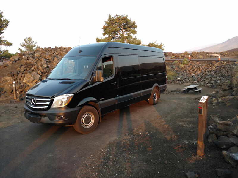 Sprinter Discovery Vanlife Photo Craters of the Moon Camping Spot