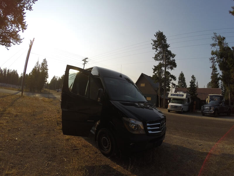 Sprinter Discovery Vanlife Photo West Yellowstone Overnight Camping Spot