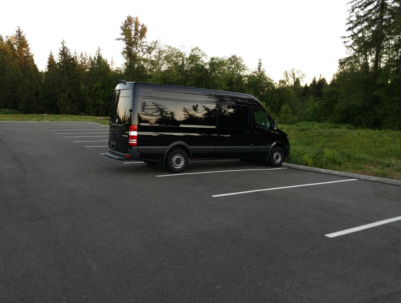 Sprinter Discovery Vanlife Photo Angel of the Winds Casino Parking, WA